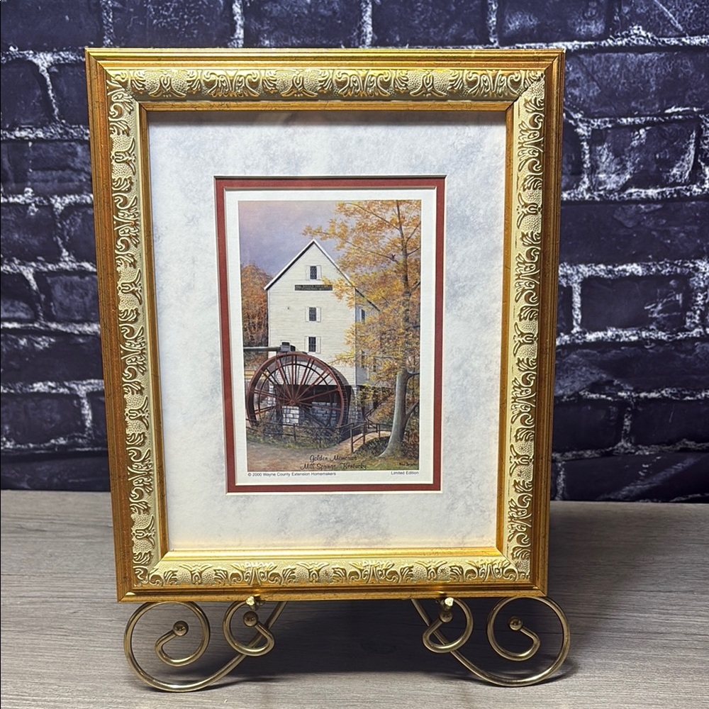 Framed Autumn Mill Artwork